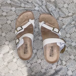 White Gracie sandals